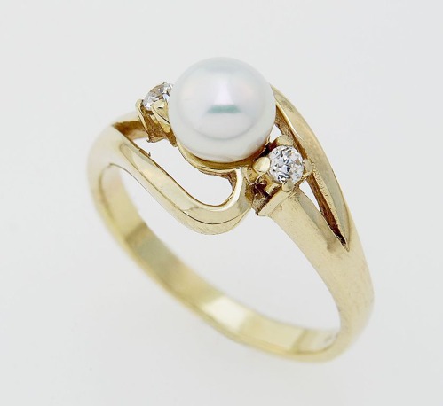 prsten s perlou Z04-10-001