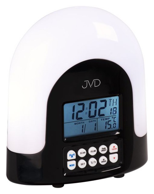 radiem řízený budík JVD rb298-1-jCM